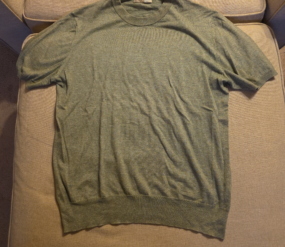 Olive Crewneck Sweater for Men